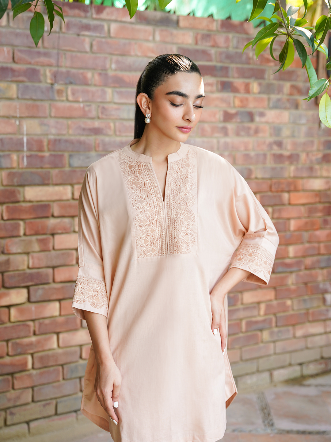 Beige Lace Set