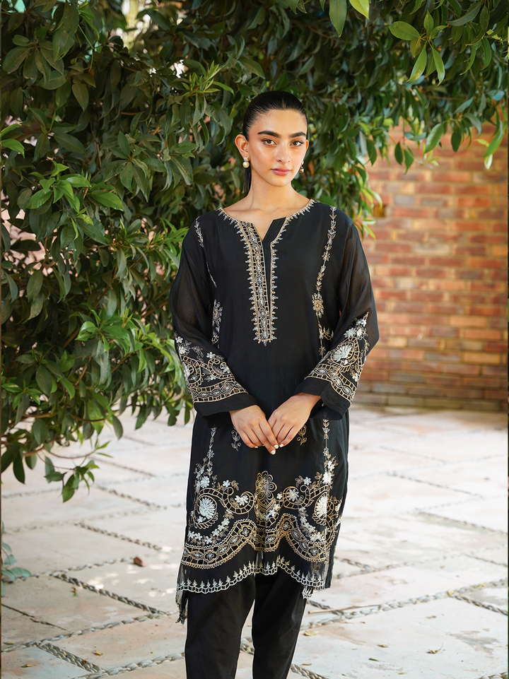 Black Embroidered Set