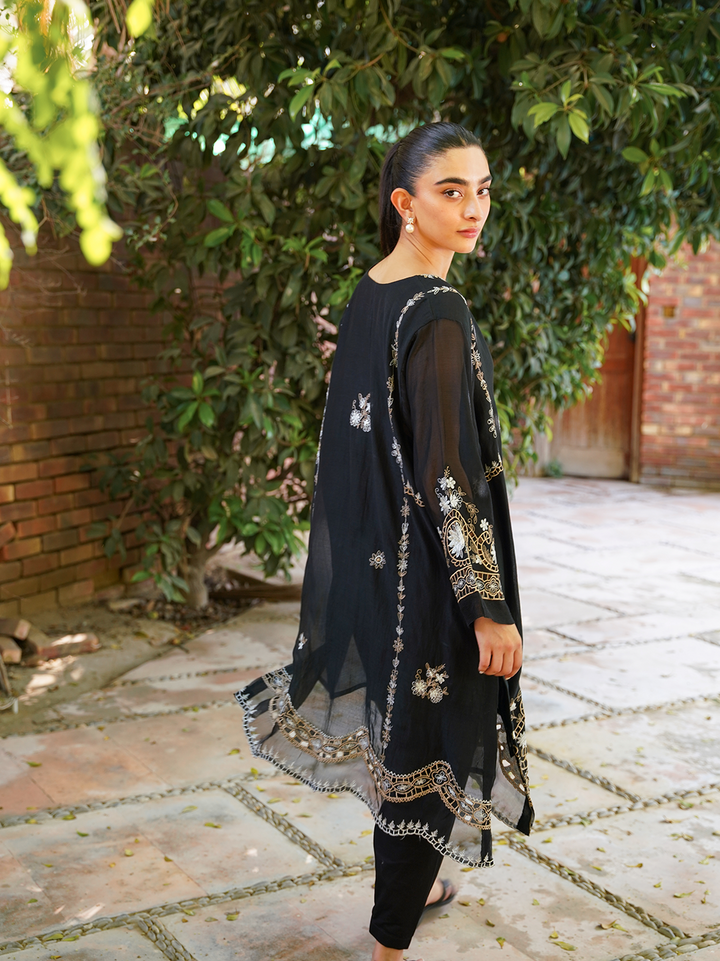 Black Embroidered Set